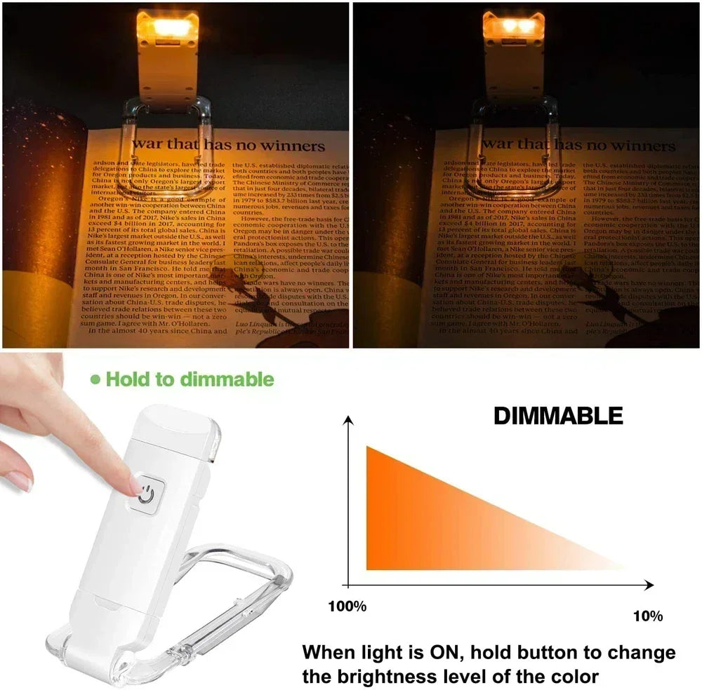 USB Rechargeable Folding Book Light