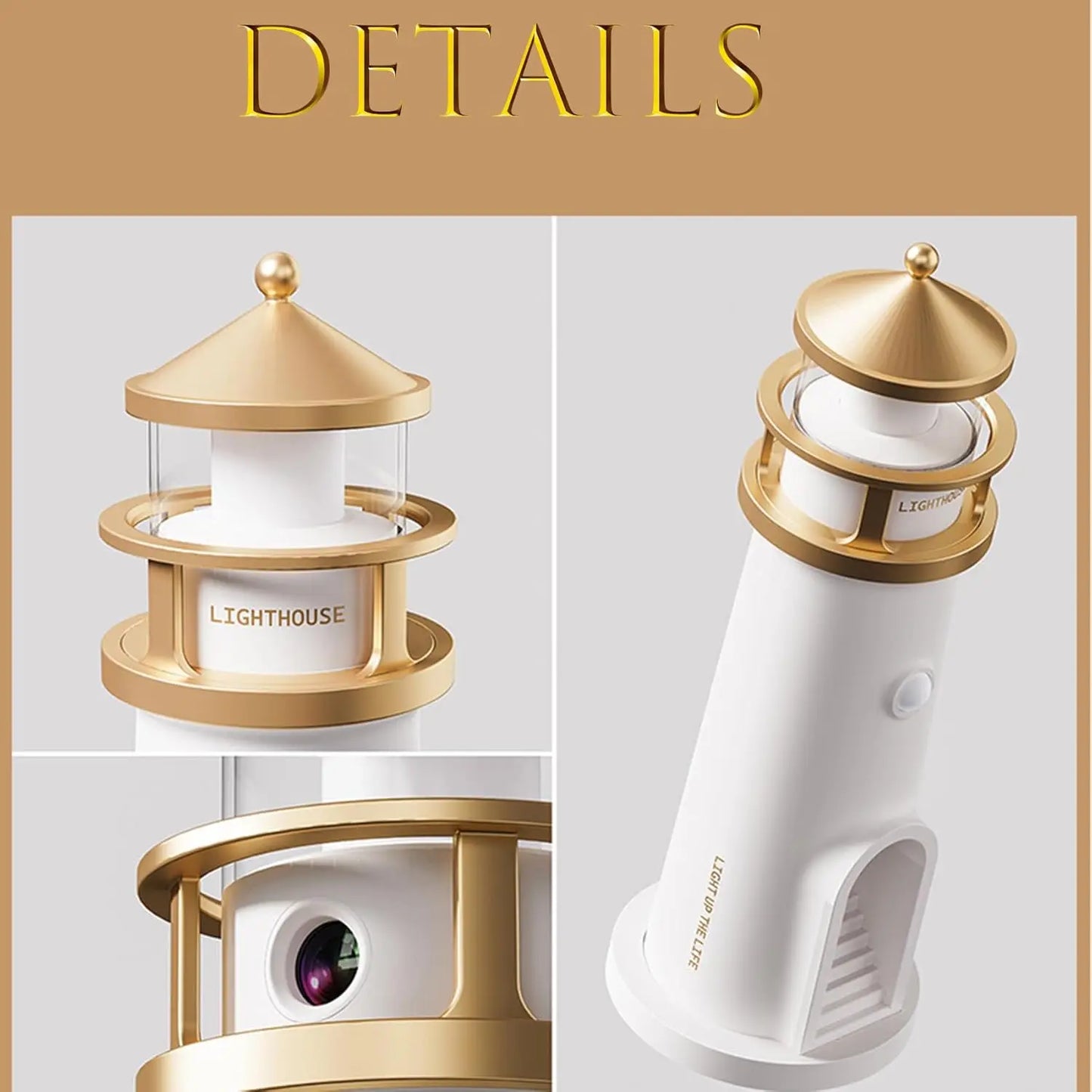 Lighthouse Lunar LED Projection Lamp