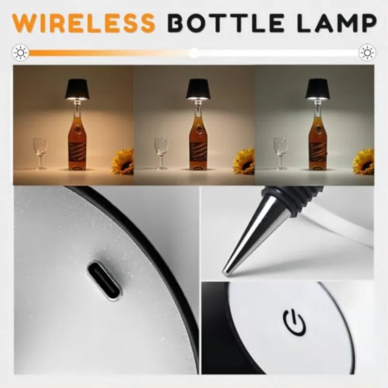 Wireless LED Bottle Lamp