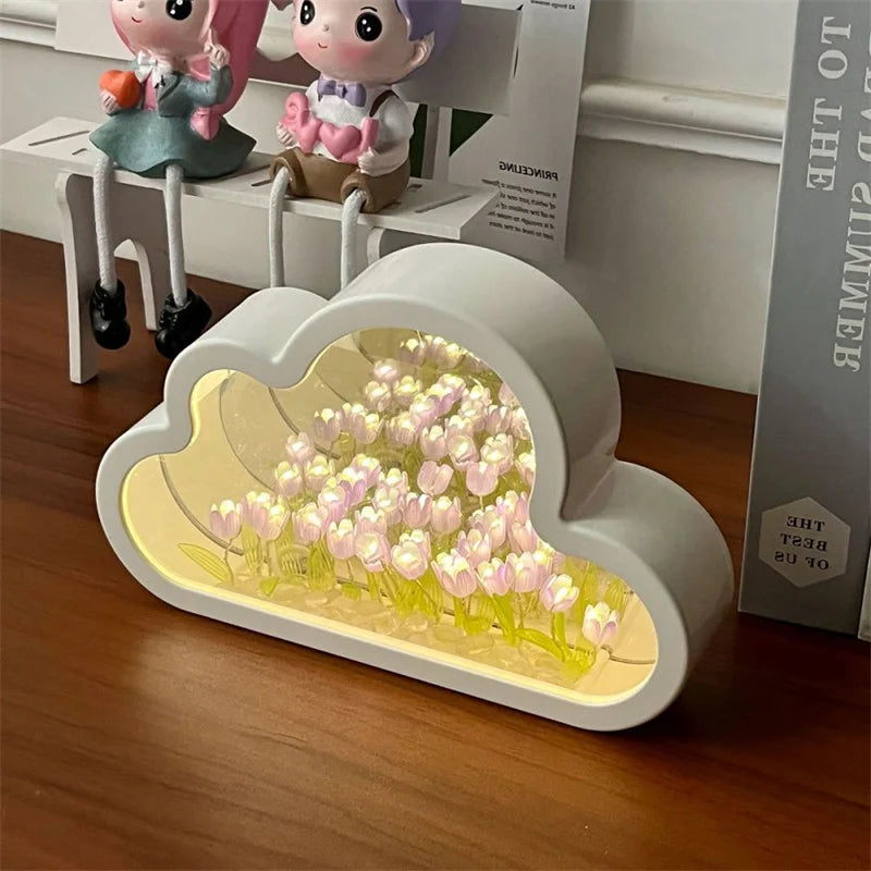 DIY LED Tulip Mirror Lamp