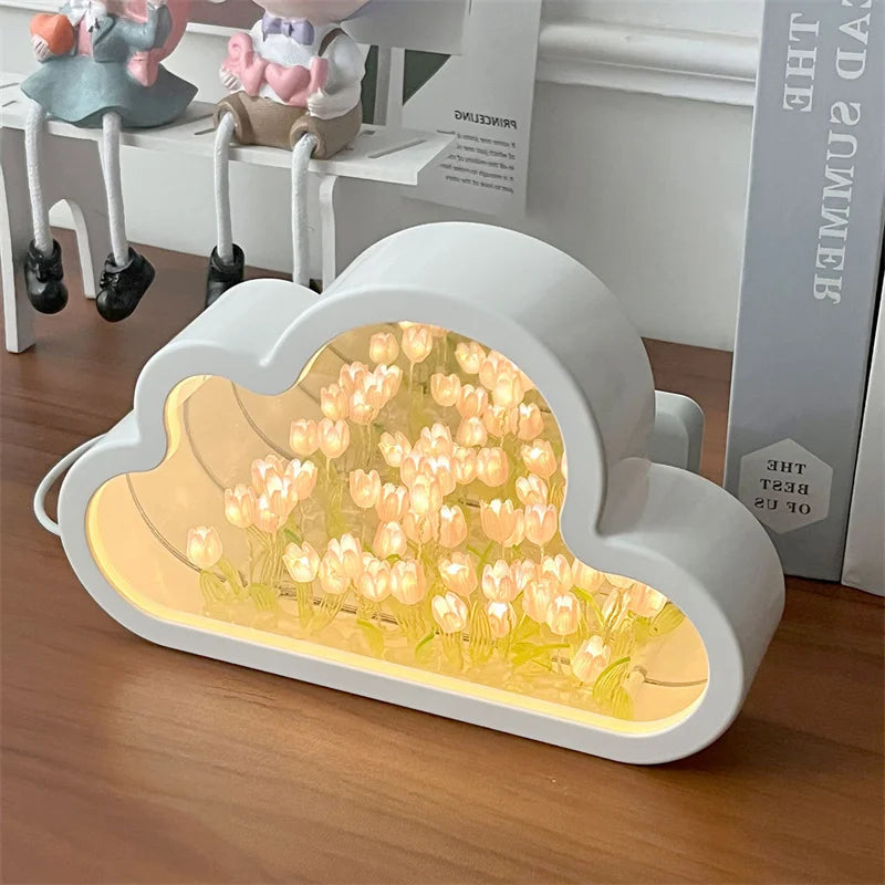 DIY LED Tulip Mirror Lamp