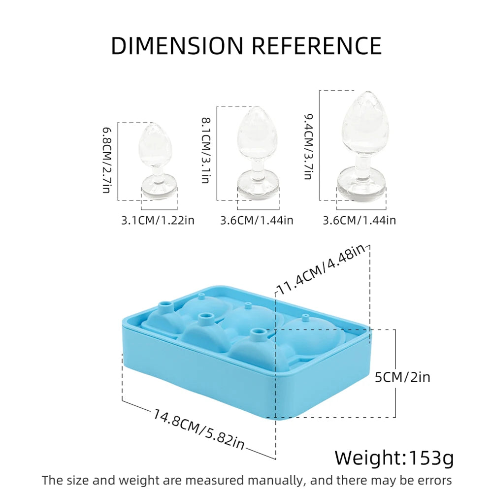 Silicone Butt Plug Prank Ice Cube Mold Tray