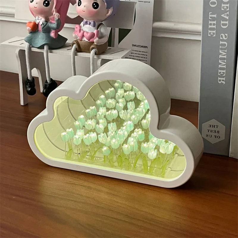DIY LED Tulip Mirror Lamp