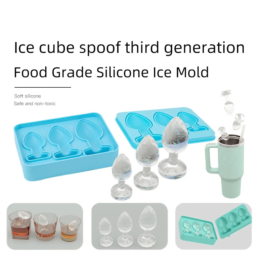 Silicone Butt Plug Prank Ice Cube Mold Tray