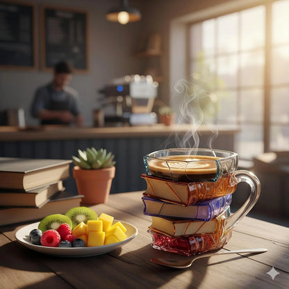 3D Painted Book Mug