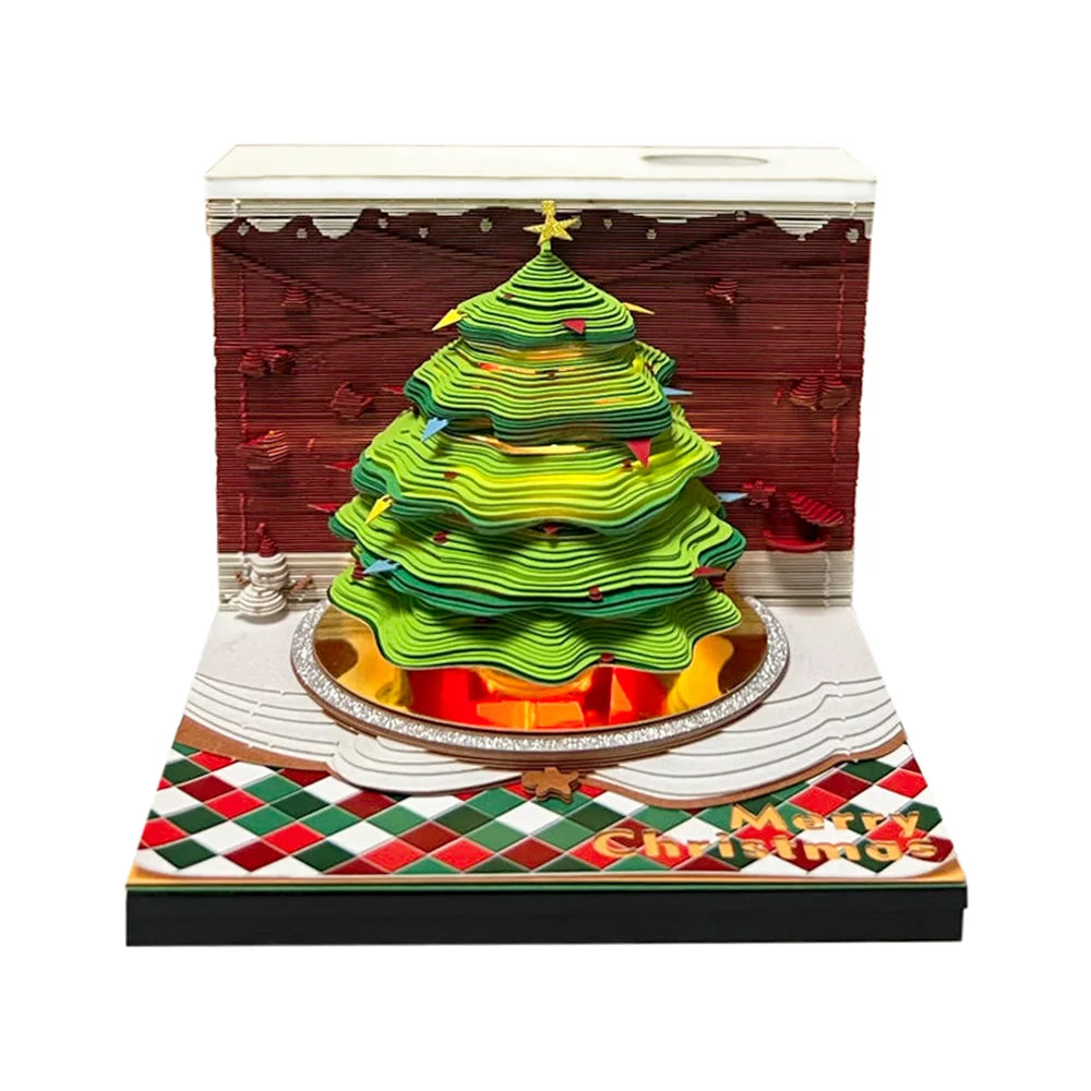 3D Notepad Sakura Treehouse 3D Calendar 2026