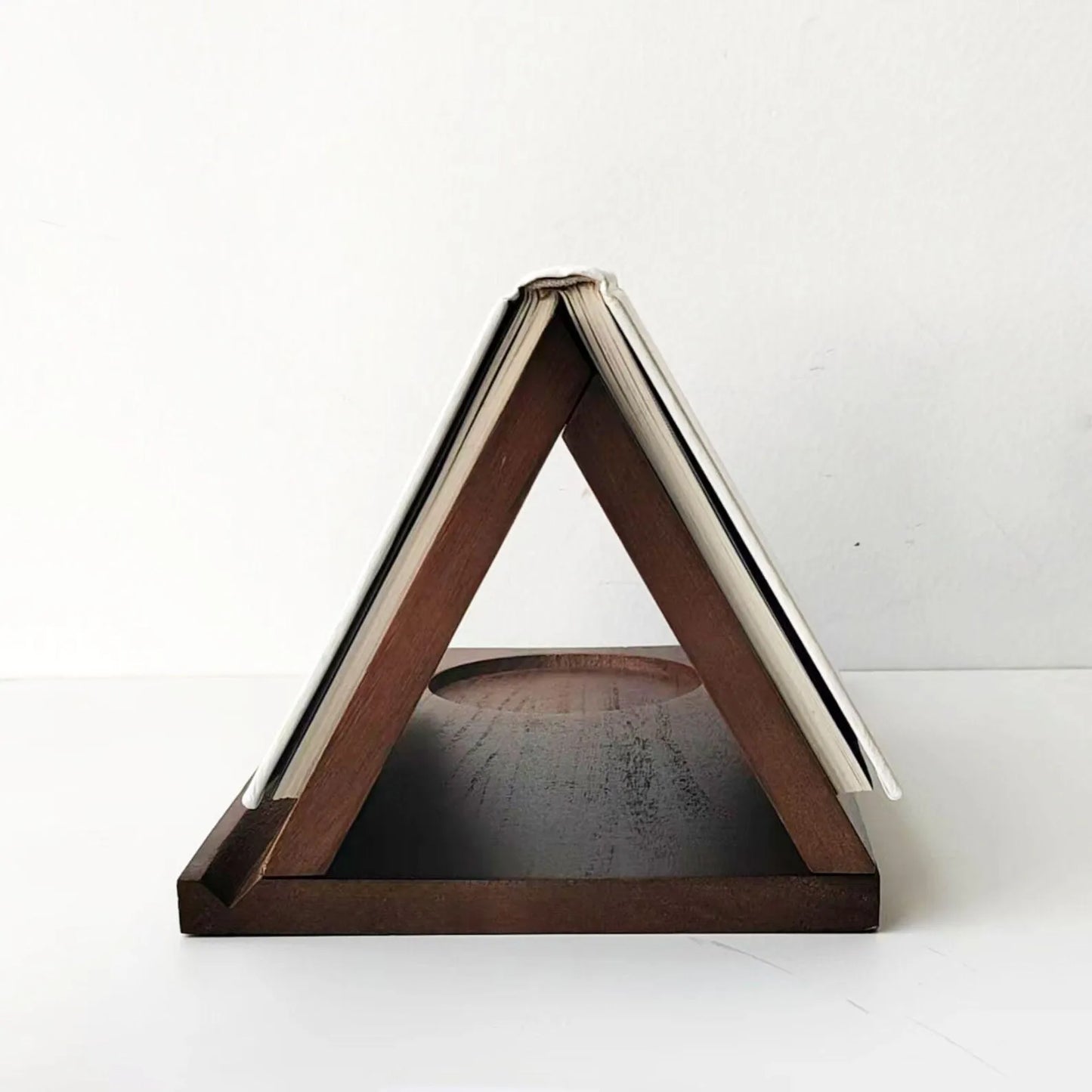 Wooden Mobile Holder for Book Lovers