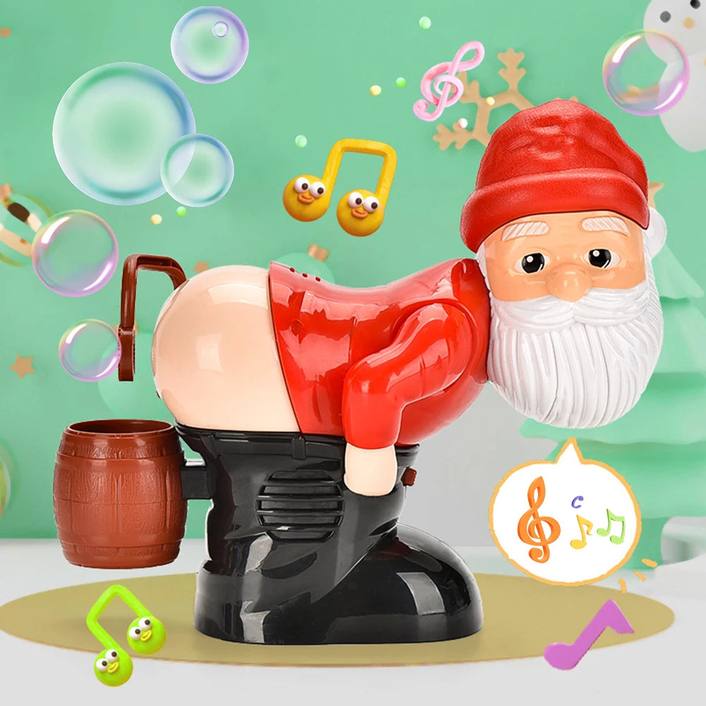 Santa Fart Bubble Blower with Music & Lights