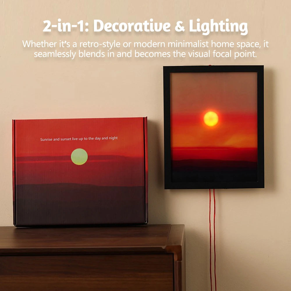 Creative Sunrise and Sunset Night Light