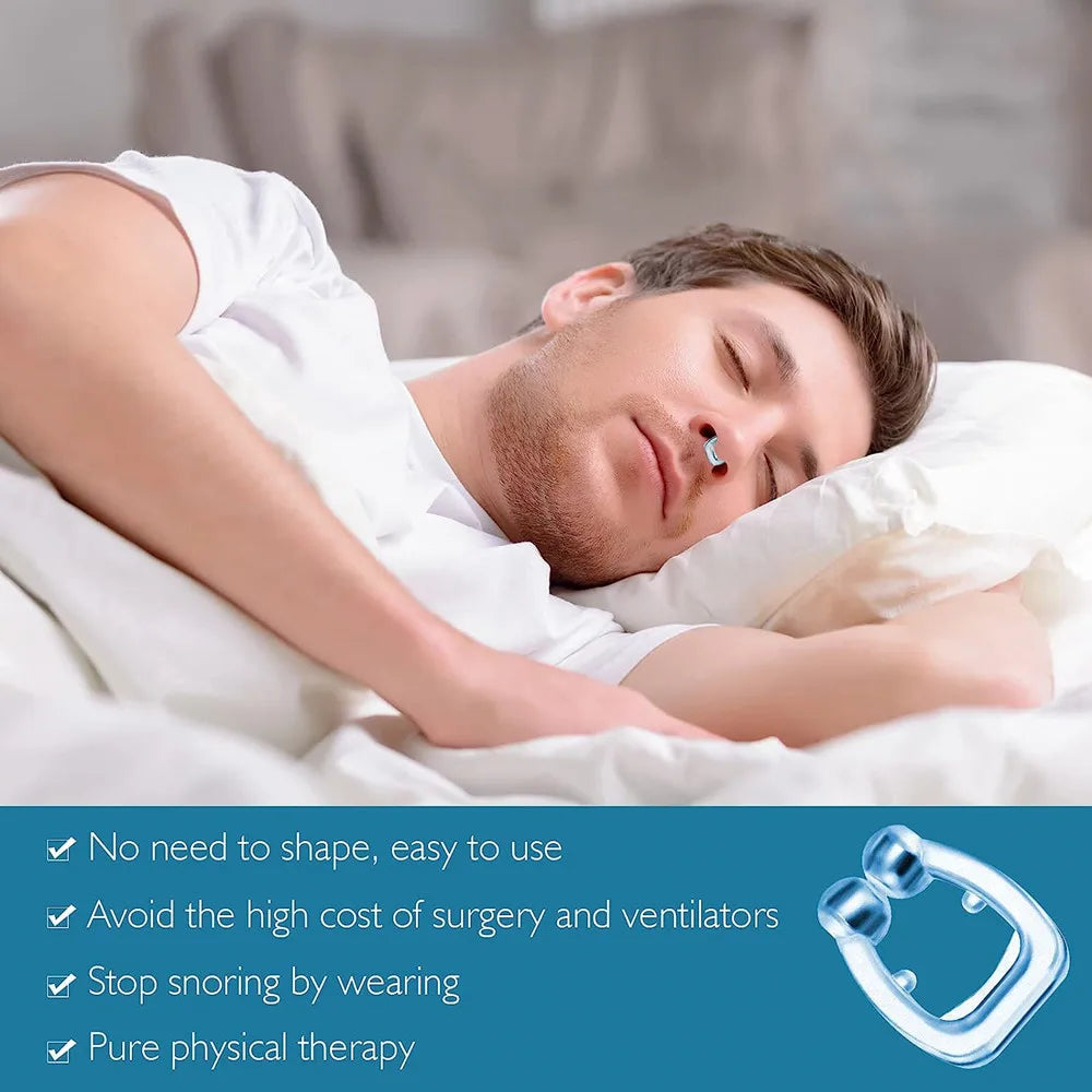 Anti-Snoring Silicone Nose Clip Sleep Aid