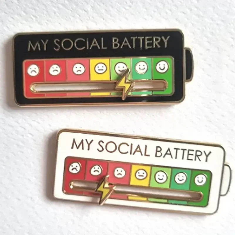 2025 Social Power Battery Brooch
