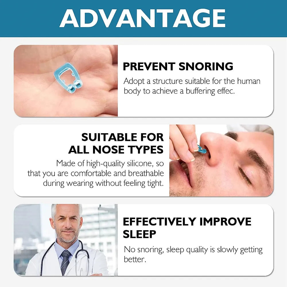 Anti-Snoring Silicone Nose Clip Sleep Aid