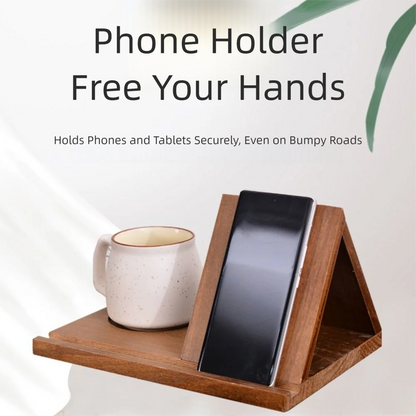 Wooden Mobile Holder for Book Lovers