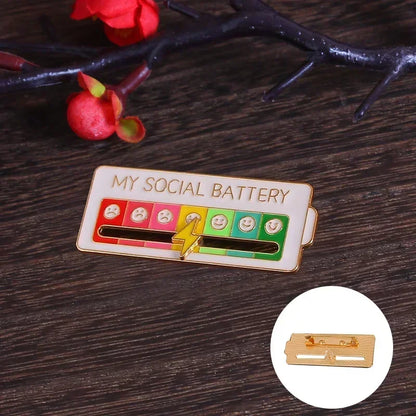 2025 Social Power Battery Brooch
