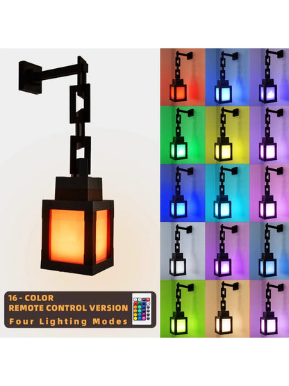 Pixel Style Night Light Ornament Portable Lantern DIY Interior