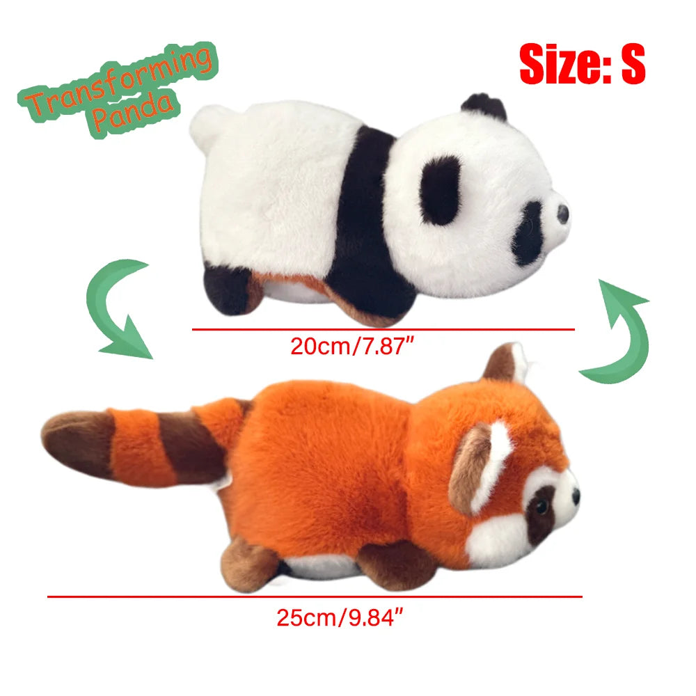 Double-Sided Flip Panda Plush 2-in-1 Toy Pillow