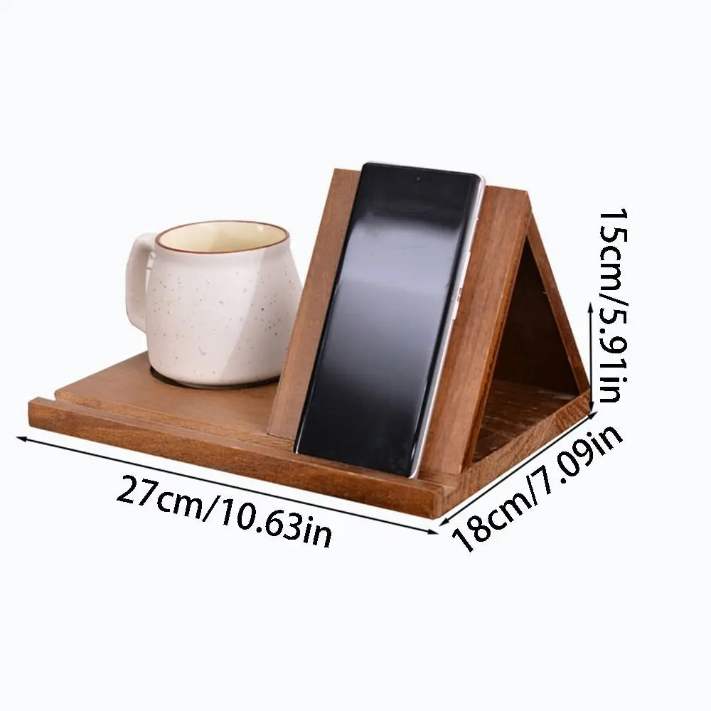 Wooden Mobile Holder for Book Lovers