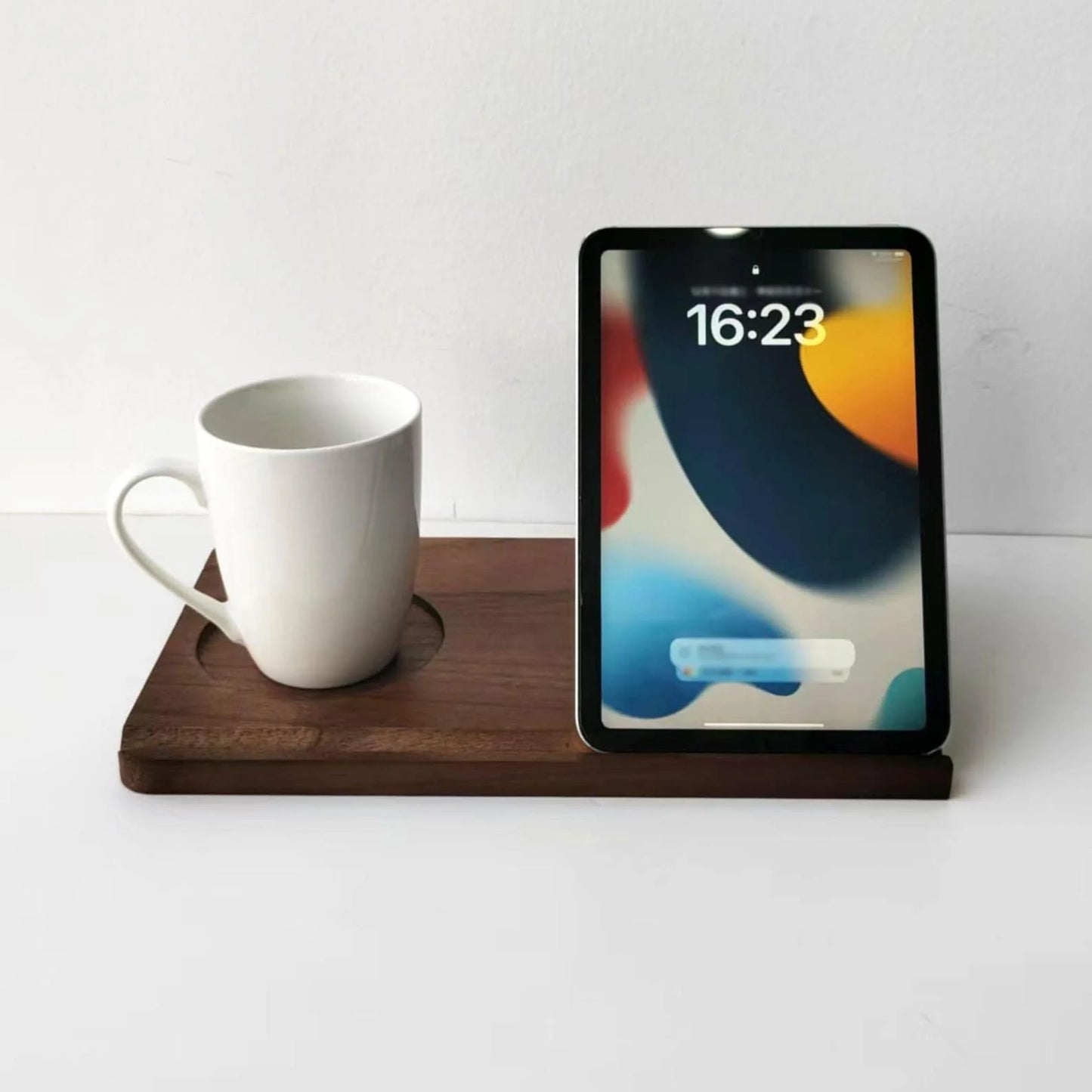 Wooden Mobile Holder for Book Lovers