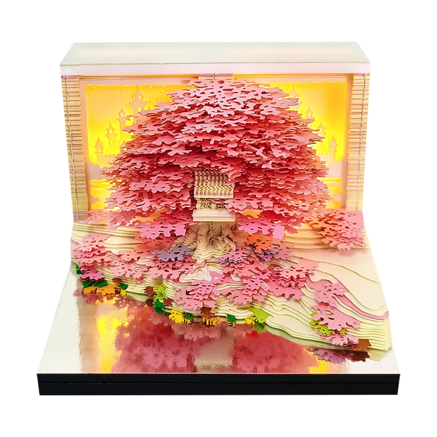 3D Notepad Sakura Treehouse 3D Calendar 2026