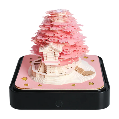 3D Notepad Sakura Treehouse 3D Calendar 2026