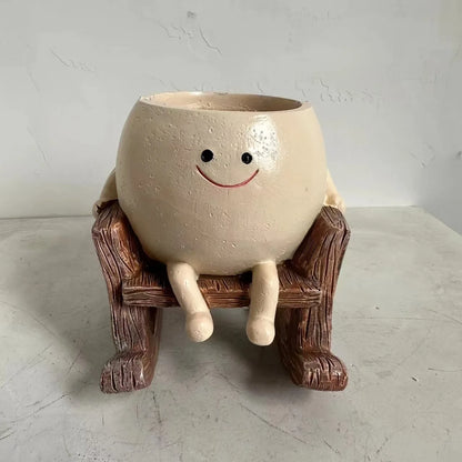 Smiley Flower Pot