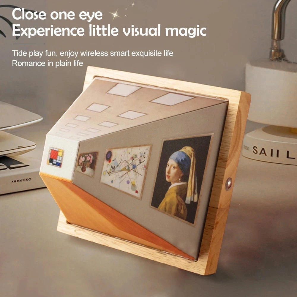 3D Visual Night Light Wall Lamp Optical Art