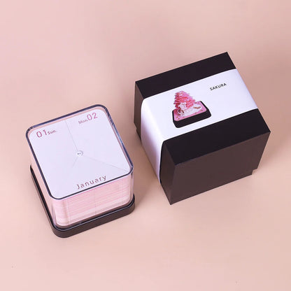 3D Notepad Sakura Treehouse 3D Calendar 2026