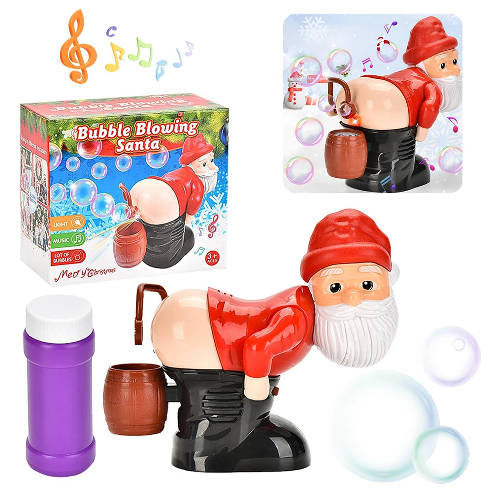 Santa Fart Bubble Blower with Music & Lights