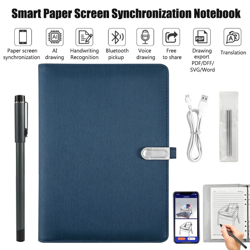 Digital Handwriting Note Book Smart Sync Pen Diary Writing Set
