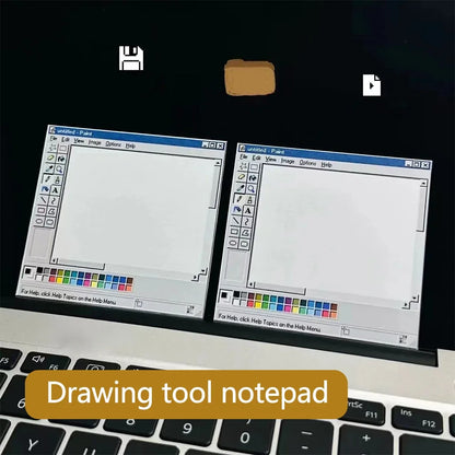 Vintage Computer Drawing Board Notepad