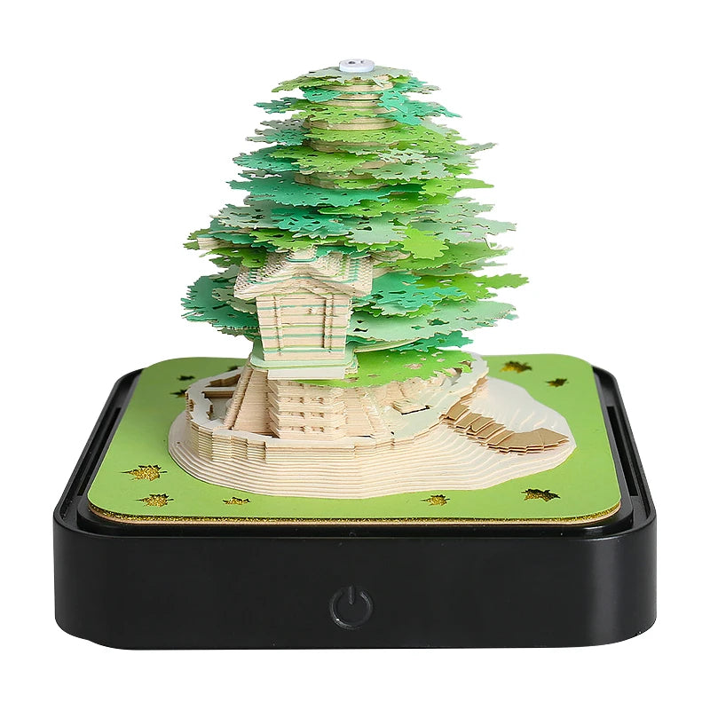 3D Notepad Sakura Treehouse 3D Calendar 2026
