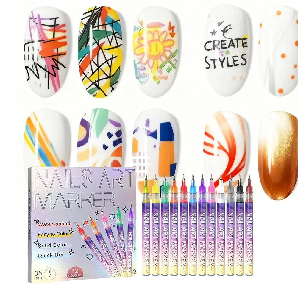 Nail Art Drawing Pens