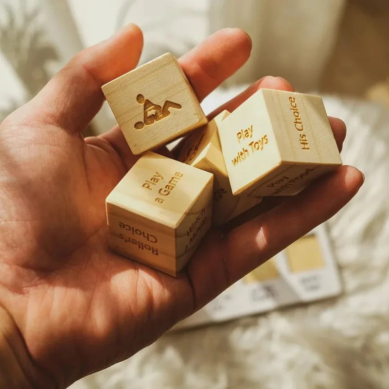 Date Night Wooden Dice Game for Couples