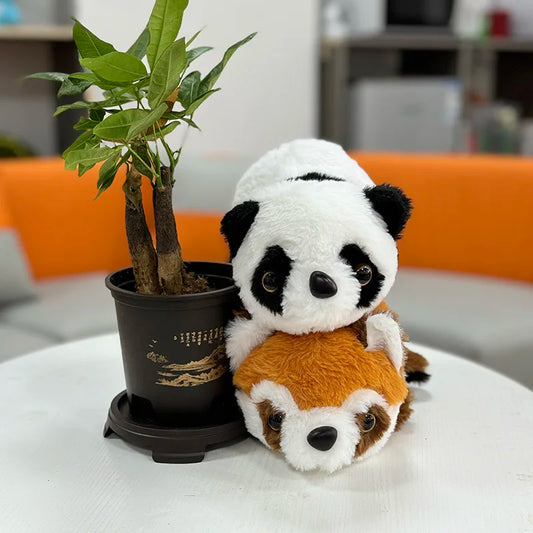 Double-Sided Flip Panda Plush 2-in-1 Toy Pillow