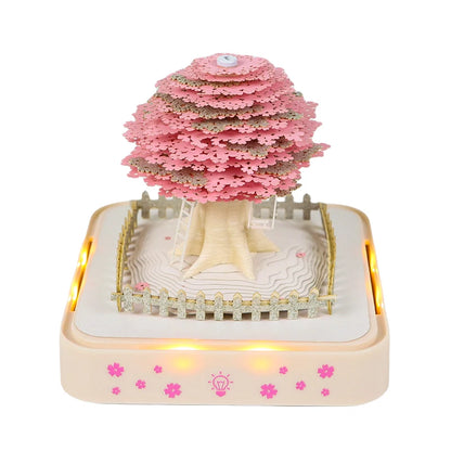 3D Notepad Sakura Treehouse 3D Calendar 2026