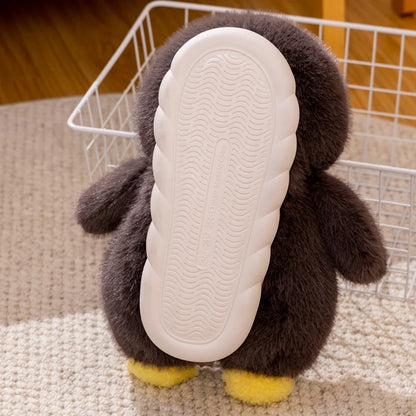Cute Penguin Home Winter Cotton Slippers