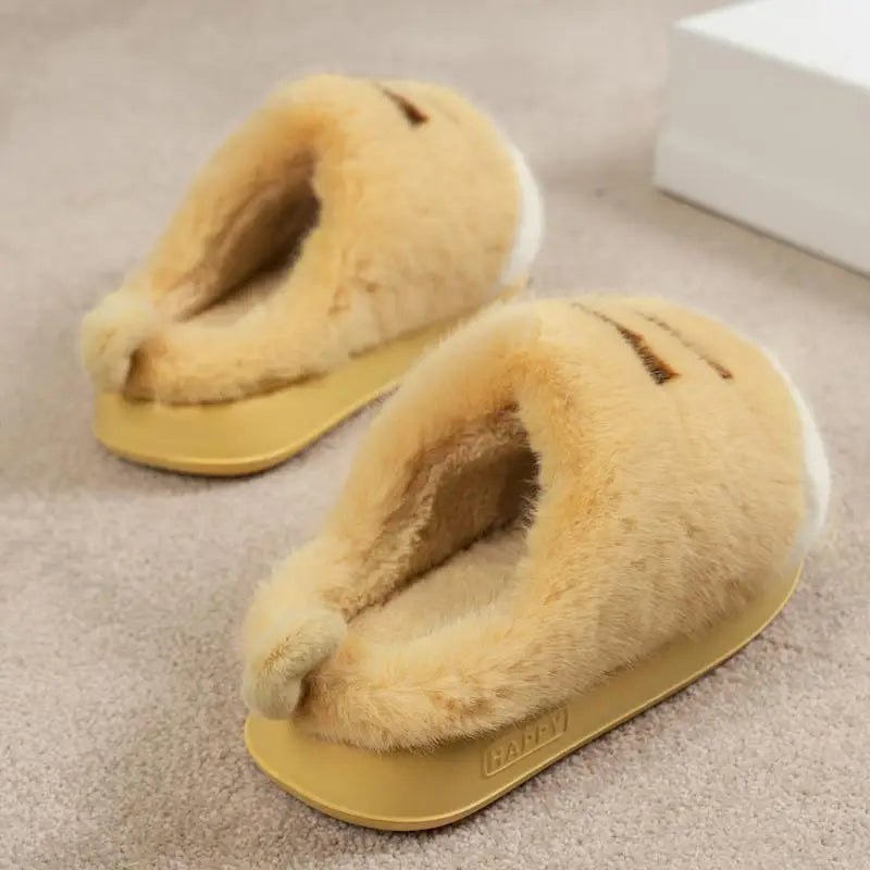 Soft Fuzzy Cat Paw Slippers