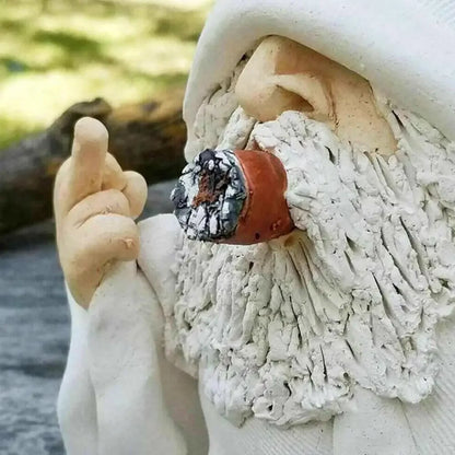 Smoking Middle Finger Gnome