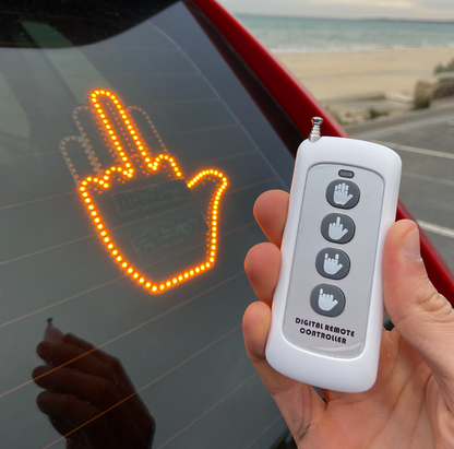 LED Car Finger Sign