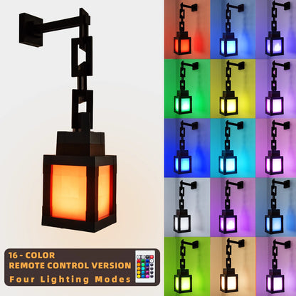 Pixel Style Night Light Ornament Portable Lantern DIY Interior