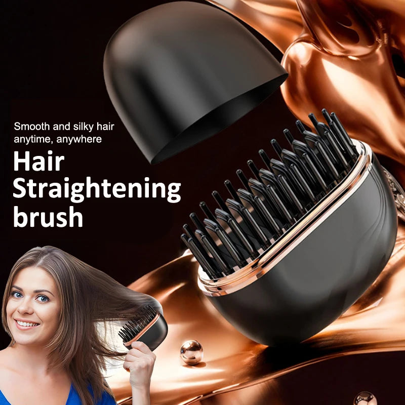 Portable Hair Straightener Brush