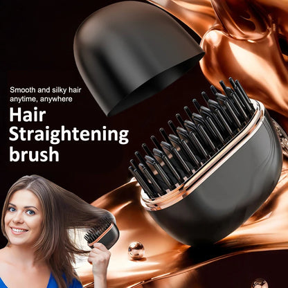 Portable Hair Straightener Brush