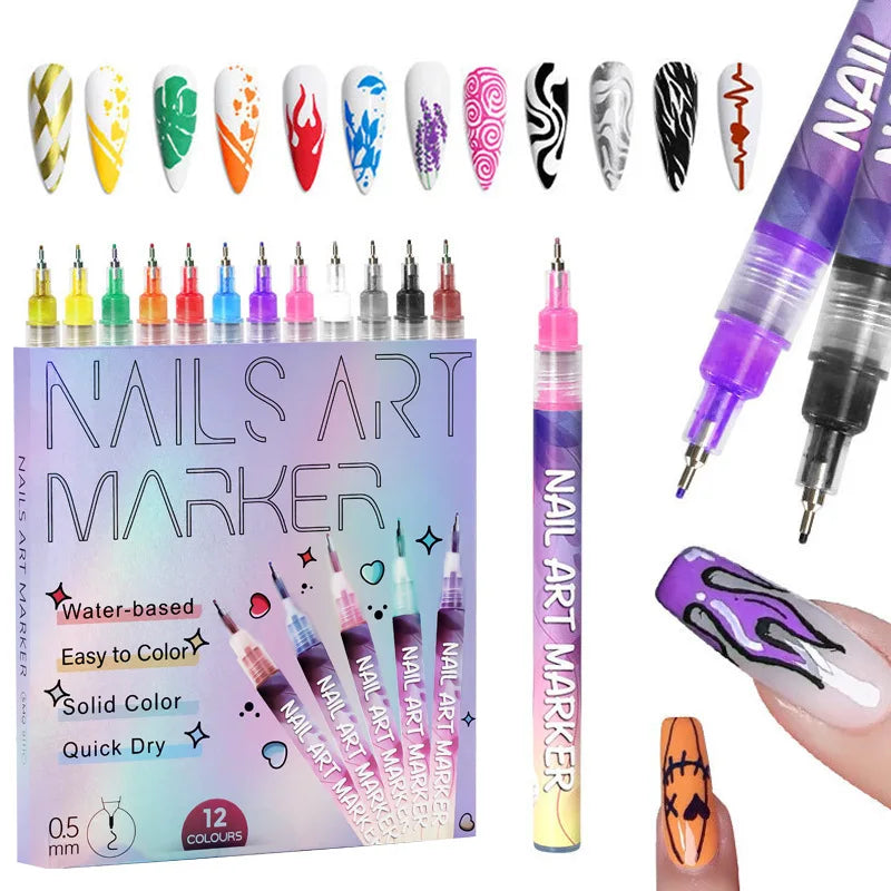 Nail Art Drawing Pens