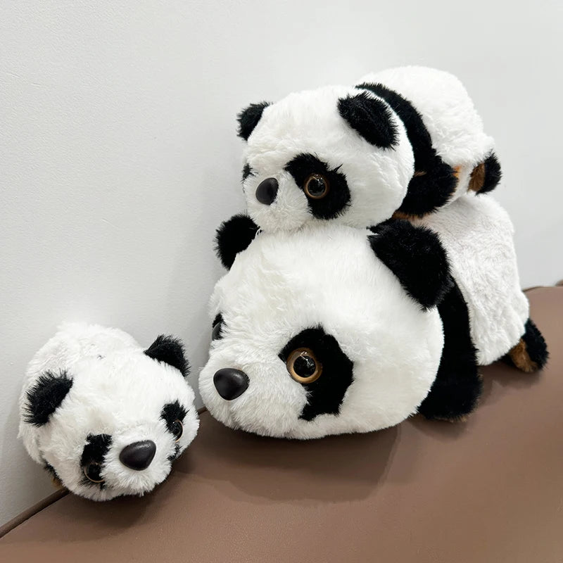 Double-Sided Flip Panda Plush 2-in-1 Toy Pillow