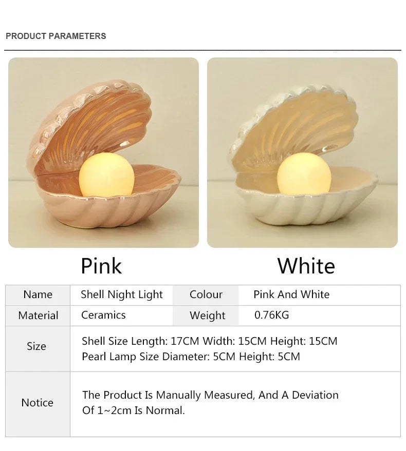 Shell Pearl Night Light