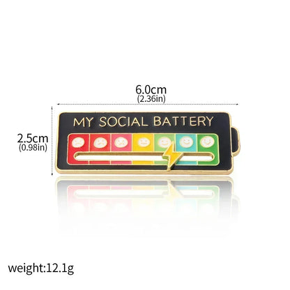 2025 Social Power Battery Brooch
