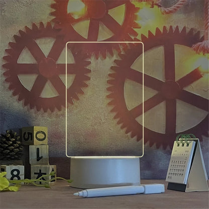 Creative Led Night Light Note Board