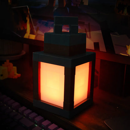 Pixel Style Night Light Ornament Portable Lantern DIY Interior
