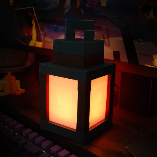 Pixel Style Night Light Ornament Portable Lantern DIY Interior