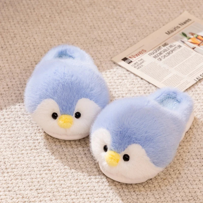 Cute Penguin Home Winter Cotton Slippers